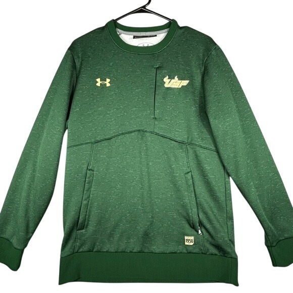 Under Armour Other - Under Armour USF Bulls Green Crewneck Sweatshirt Pullover‎ Size Small